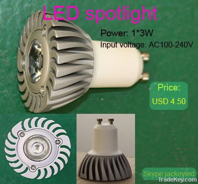 led spotlight 3W gu10