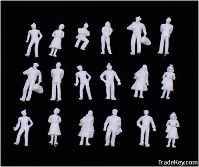 scale figure , model figures, model people, white figure, swimm figure