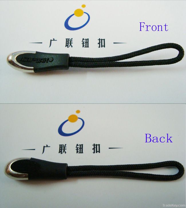 OEKO metal/PU/PVC clothing bag zipper puller