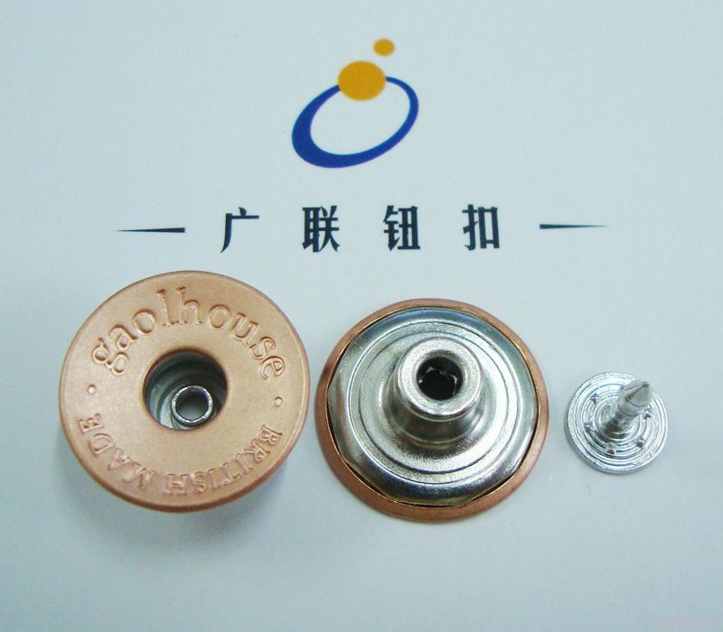 OEKO metal brass jeans fastener button