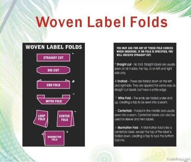 NO MOQ custom make your clothing woven label