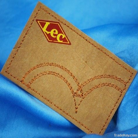 leather label for jeans