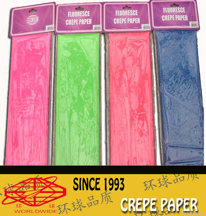 FLUORESCENT CREPE PAPER