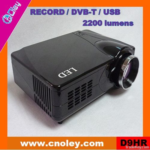 Cheap led multimedia projector 1080p with TV record function (D9HR)