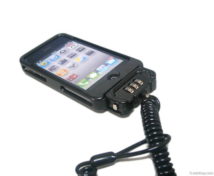cable lock security case lock for iphone4 iphone4s