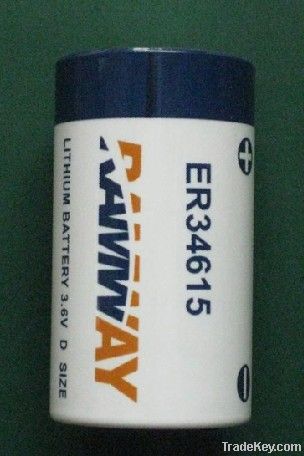 ER34615/ER34615H, D size, 3.6V lithium battery