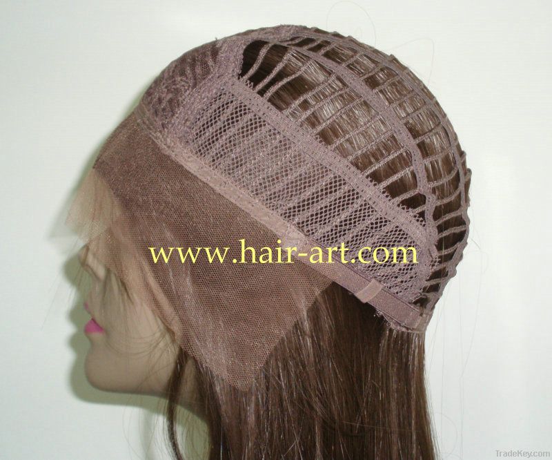 Human hair lace front wig