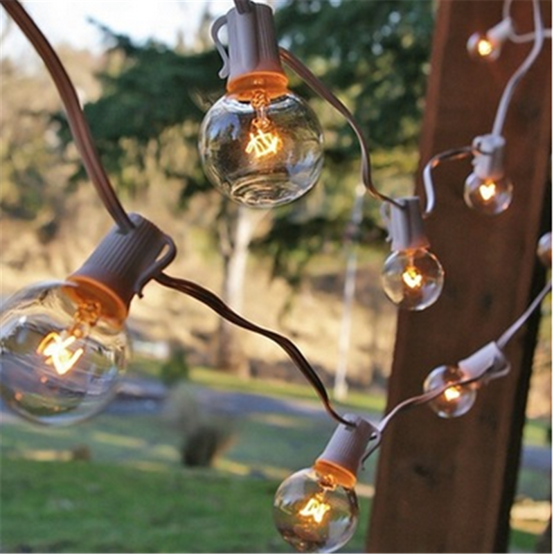 New product launch in china outdoor globe waterproof led bulb string lights