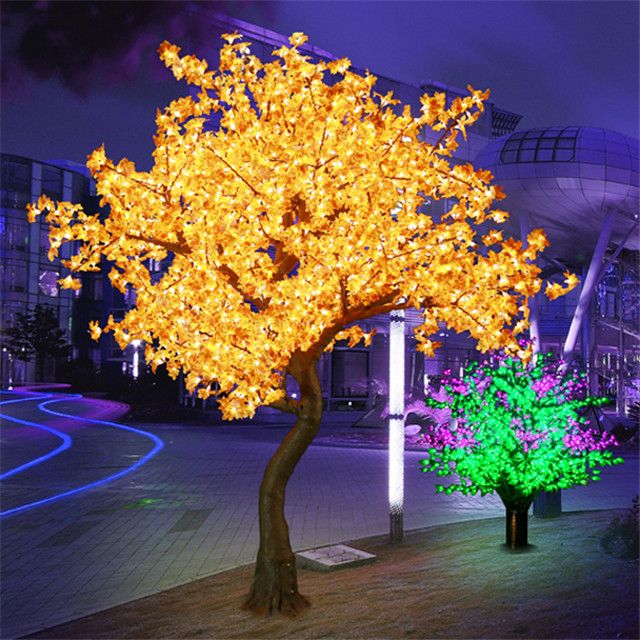 Long lasting led cherry flower tree light