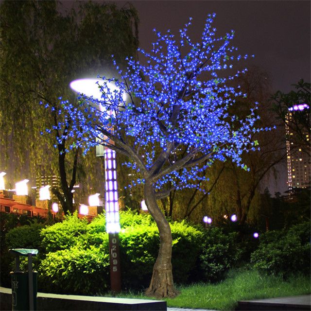 Long lasting led cherry flower tree light