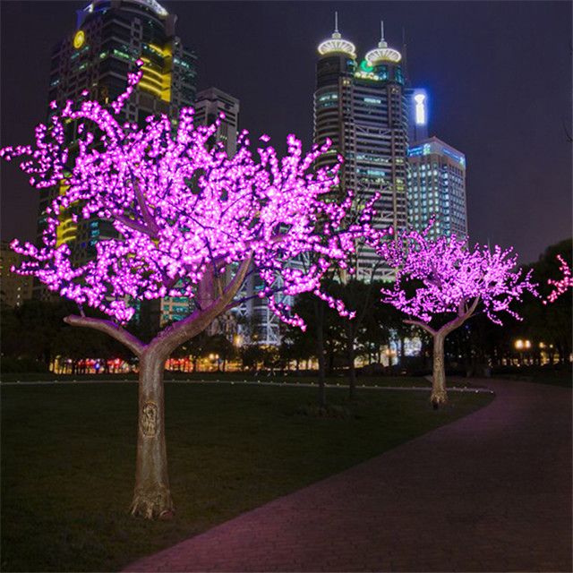 Long lasting led cherry flower tree light