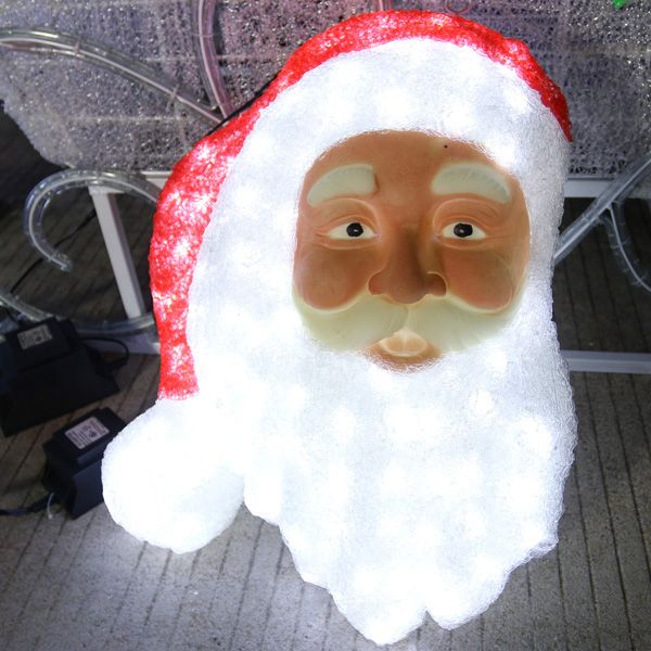 Beautiful Christmas santa claus head light 2017 new listing