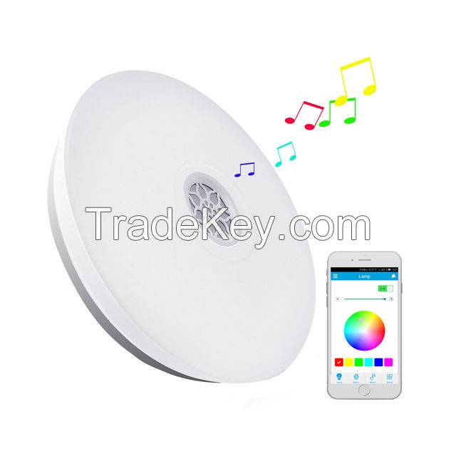 New Product 24W Smart Bluetooth LED Ceiling Light With Speaker