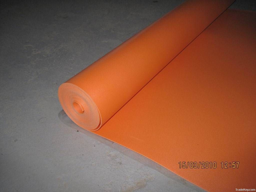 orange waterproof underlay