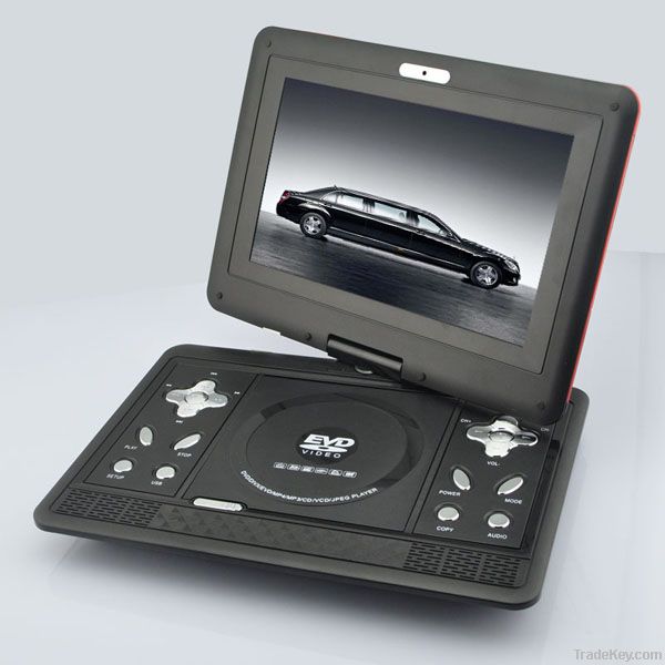 10'' MP5 function portable dvd player with TV TUNER