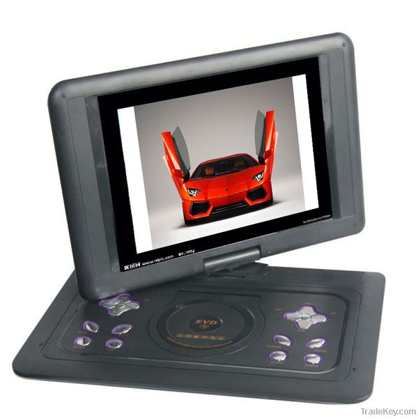 14'' high definition multifunction portable dvd player with TV TUNER/F