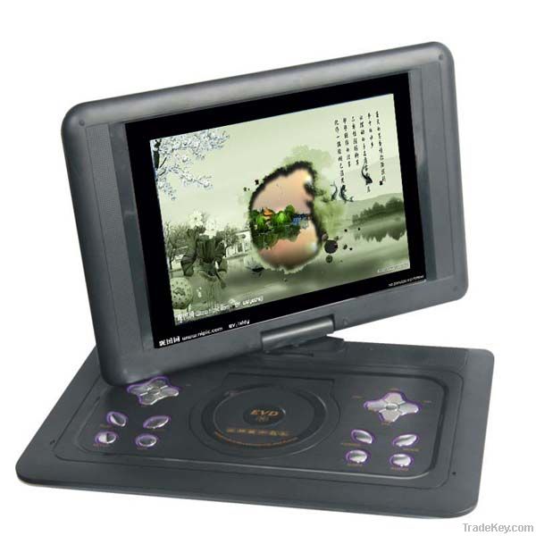 14'' high definition multifunction portable dvd player with TV TUNER/F