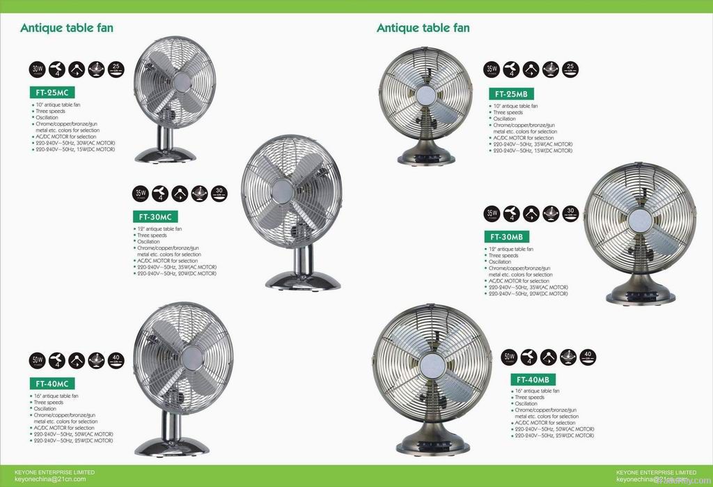 Metal tabel fan 10'' 12'' 16''