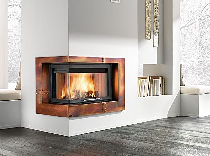 Wood Burning Fireplace Flama Heating