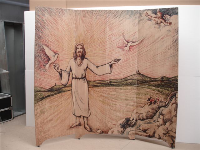 decorative screen "Christ"