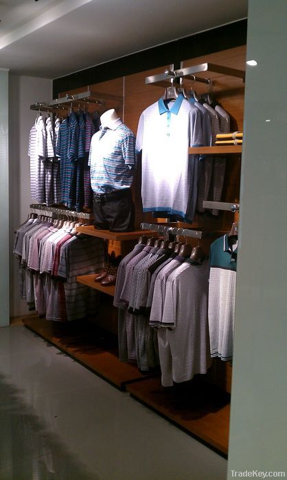 wall mounted clothes display hanger