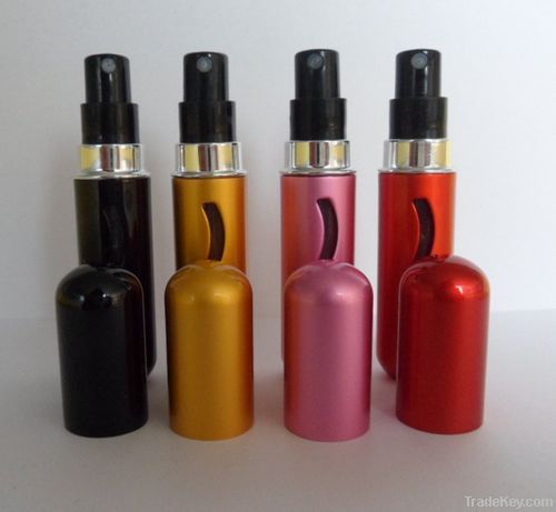 new travel aluminium perfume atomizer refilled from bottom