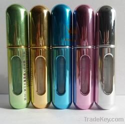 new travel aluminium perfume atomizer refilled from bottom