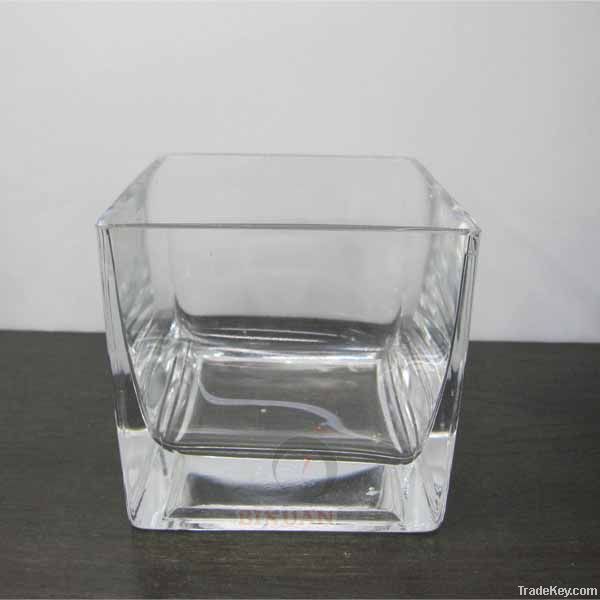 clear glass vase