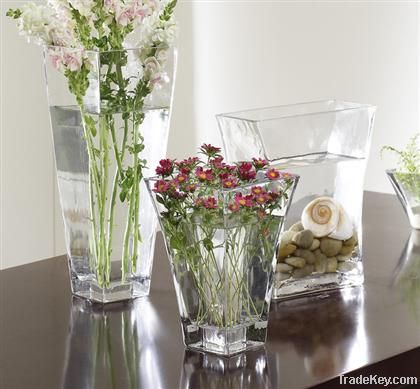 beautiful clear glass vase gift