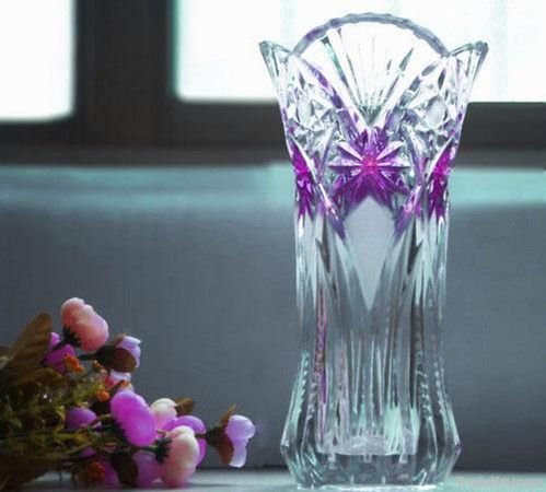 fashion clear crystal glass vase for gift