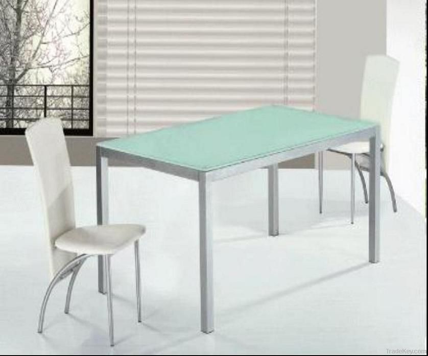 Glass dining room table