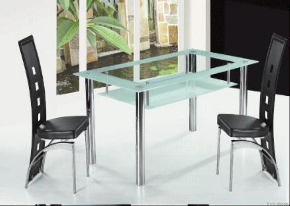 metal glass table