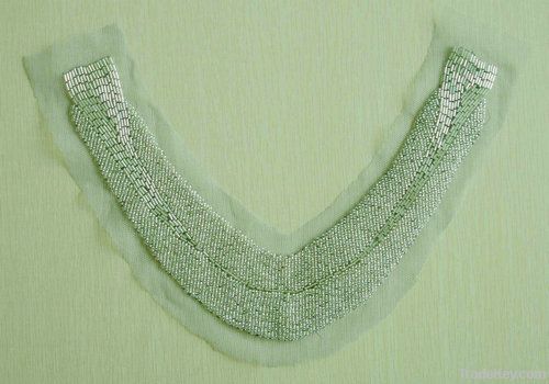 handmade neckline/motif