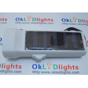 Solar LED flashlight