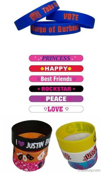 Silicone rubber gifts-custom wristbands