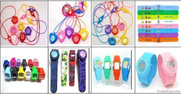 Silicone watch strap, wristband watch , Canton children watch