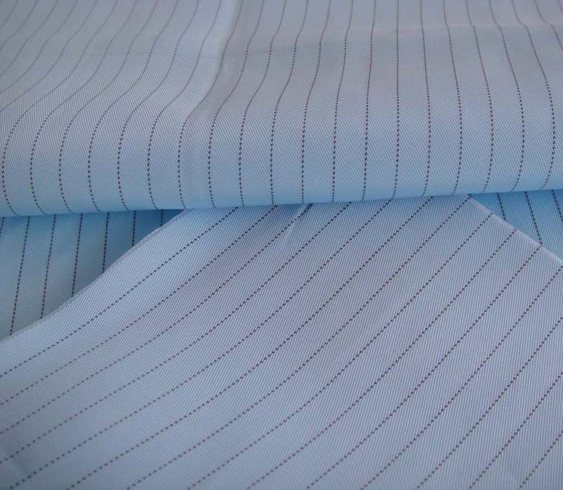 Anti-static fabric stripes