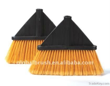 HQ0136 house PP black color hard broom/US angle broom/corner broom