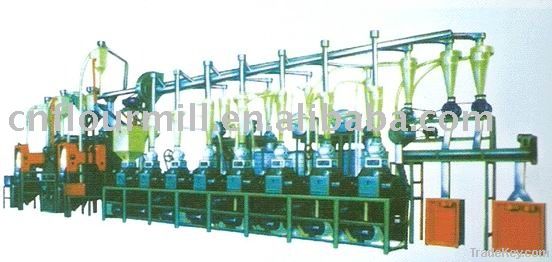 Complete set of wheat flour milling machine