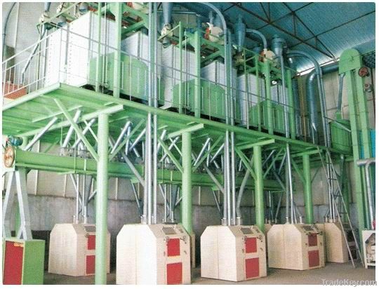 Complete set of wheat flour mill machine