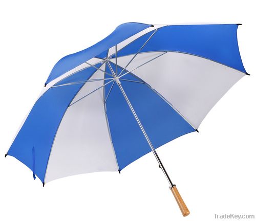 Twin rib golf umbrella