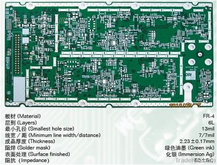 6layers immersion Ag  pcb