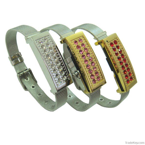 Crystal Bracelet ThumbDrive USB Flash Memory Drive Disk