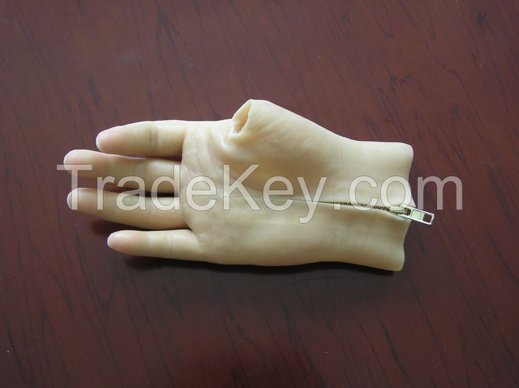 silicon glove with zipper