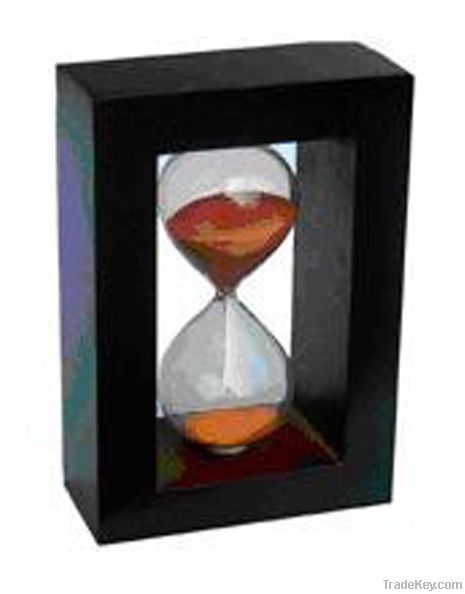 Wooden frame hourglass