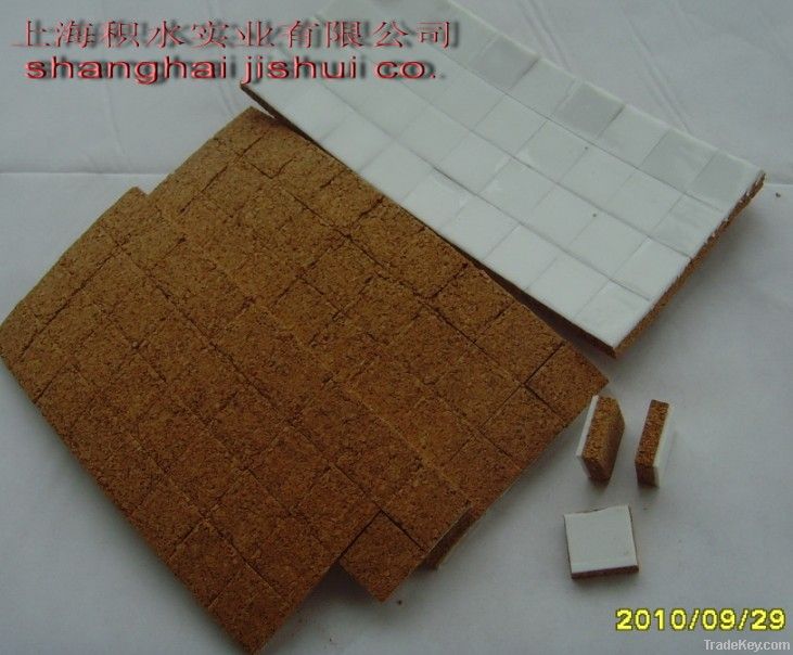 1.5mm 2mm 3mm thickness Glass Non-drying Adhesive Cork Pads