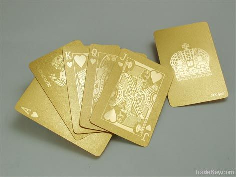 24k gold foil playing cards