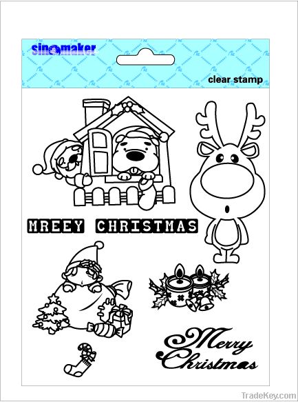 scrapbooking craft sillicon clear stamp