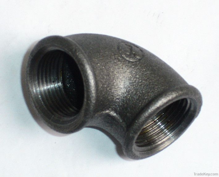 Black Banded Reducing Elbow 90 Malleable Iron Pipe fitting