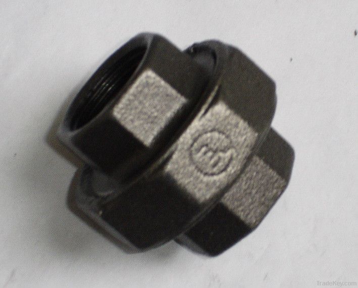 malleable iron pipe union (black)